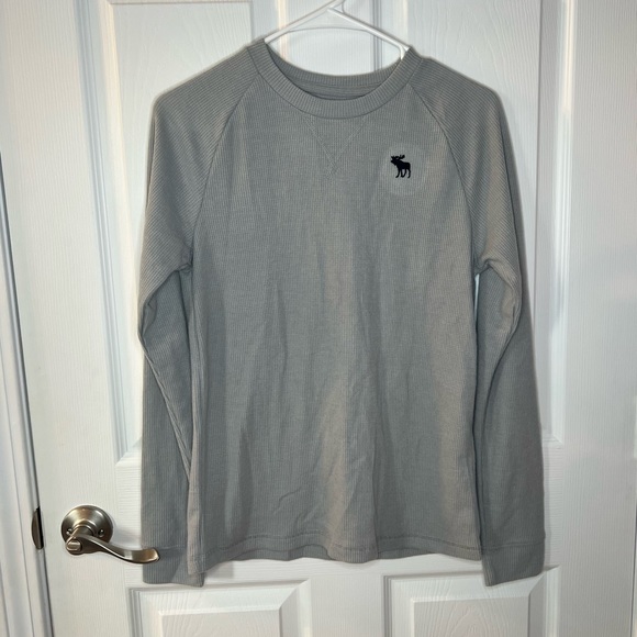 Abercrombie Boys Thermal Waffle Long Sleeve Shirt 13/14 - Picture 1 of 4